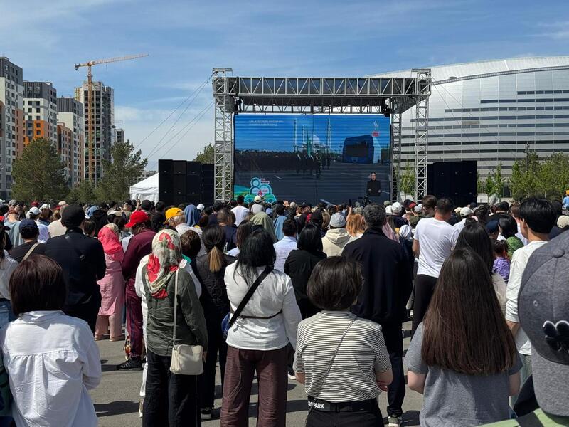 В столице начались праздничные мероприятия ко Дню защитника Отечества и 80-летию Победы