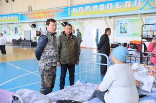 В эвакопунктах Кобдинского района размещены 70 человек