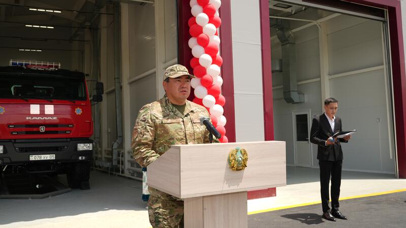 Чингис Аринов открыл первую пожарную часть в селе Нура