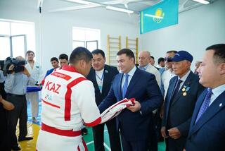 ДЕНЬ КОНСТИТУЦИИ: В ТУРКЕСТАНЕ ВВЕЛИ В ЭКСПЛУАТАЦИЮ СПОРТИВНЫЙ КОМПЛЕКС ИМЕНИ АБДИСАЛАНА НУРМАХАНОВА