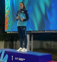 Карагандинская пловчиха завоевала пять медалей и установила два рекорда на чемпионате Азии