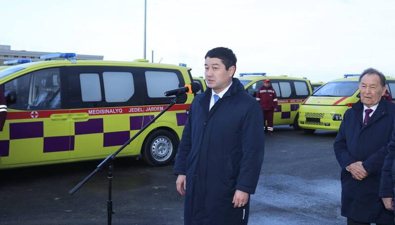 Служба скорой помощи Мангистауской области пополнилась 32 новыми автомобилями