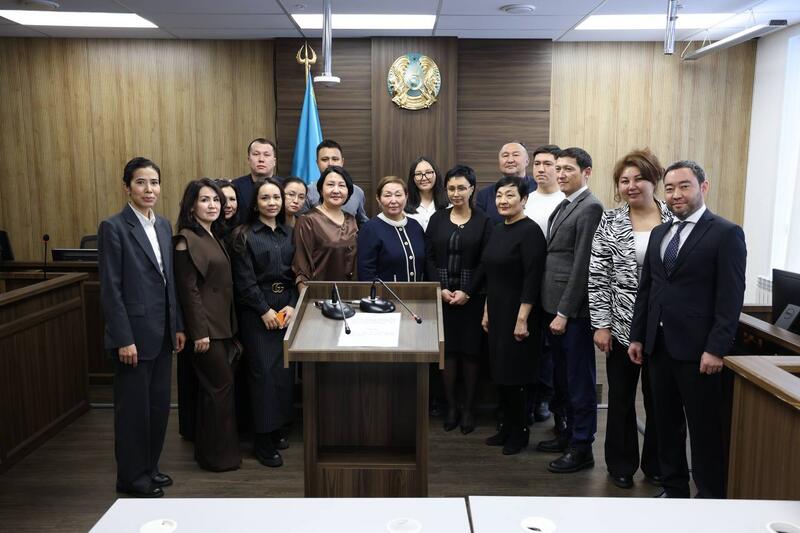 Магистранты Академии правосудия при Высшем Судебном Совете посетили Специализированный межрайонный суд по уголовным делам города Астаны