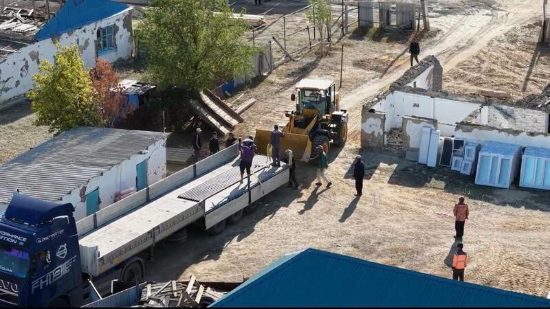 В Байганинском районе продолжаются восстановительные работы