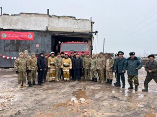 В Куншалганском сельском округе Ерейментауского района на базе ТОО «Юркин KZ» открыт шестой по счету пожарный пост