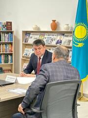 ЗАМЕСТИТЕЛЬ АКИМА ТУРКЕСТАНСКОЙ ОБЛАСТИ ПРОВЕЛ ЛИЧНЫЙ ПРИЕМ ГРАЖДАН