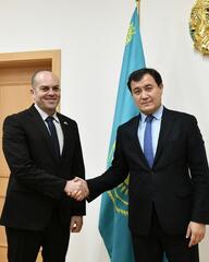 Заместитель министра иностранных дел Казахстана принял Посла Израиля