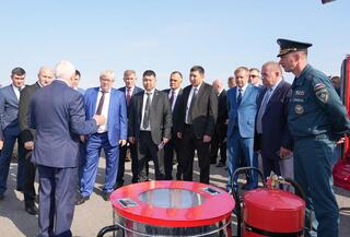 Делегация МЧС Казахстана посетила межведомственные учения в Санкт-Петербурге