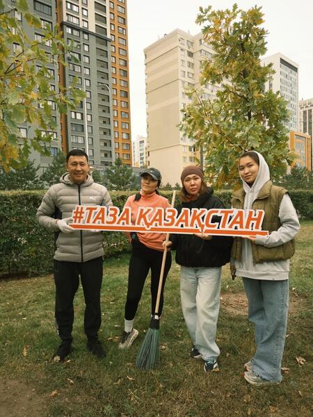 В Астане продолжается экологическая акция «Таза Қазақстан»