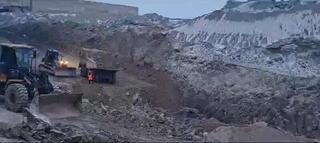 Продолжаются поисковые работы на месте обвала в районе горного отвода АО «Майкаинзолото»
