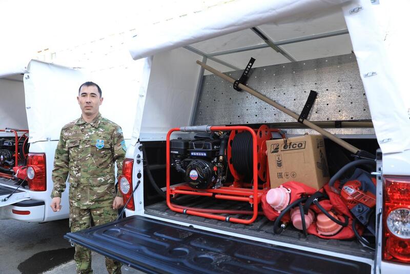 Лесным хозяйствам Актюбинской области передана новая техника