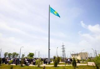 Алматинской области прошла акция «Тұғырлы Туым» ко Дню государственных символов