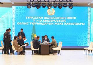 НУРАЛХАН КУШЕРОВ В ТЕЧЕНИЕ ДНЯ ЛИЧНО ПРИНИМАЛ ЖИТЕЛЕЙ РЕГИОНА