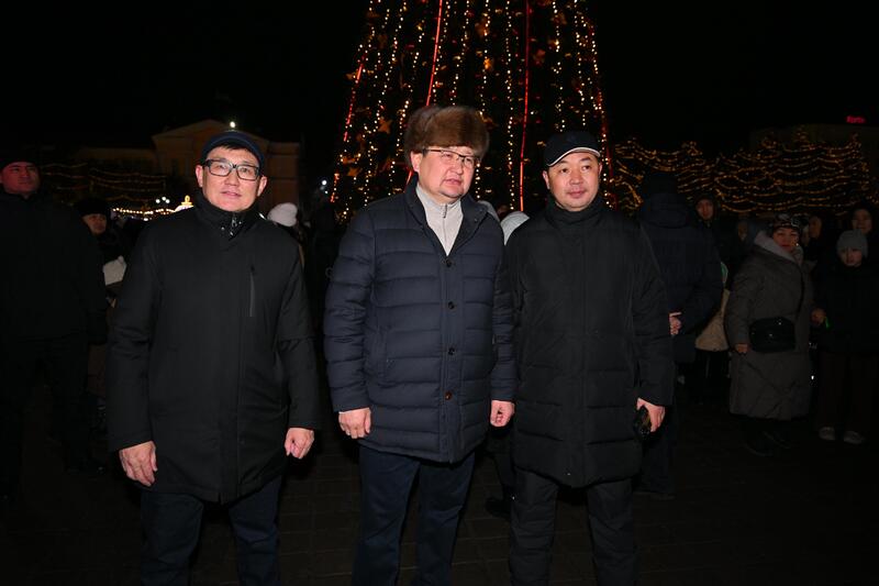 Аким области посетил праздничное мероприятие, посвященное Новому году