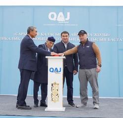 В ТУРКЕСТАНСКОЙ ОБЛАСТИ НАЧАЛОСЬ СТРОИТЕЛЬСТВО ОБЪЕЗДНОЙ ДОРОГИ ГОРОДА САРЫАГАША - ВАЖНЕЙШЕГО ДЛЯ МЕЖДУНАРОДНОГО ТРАНЗИТА УЧАСТКА