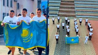 Сотрудники УИС по Костанайской области отметили День Конституции символическим забегом