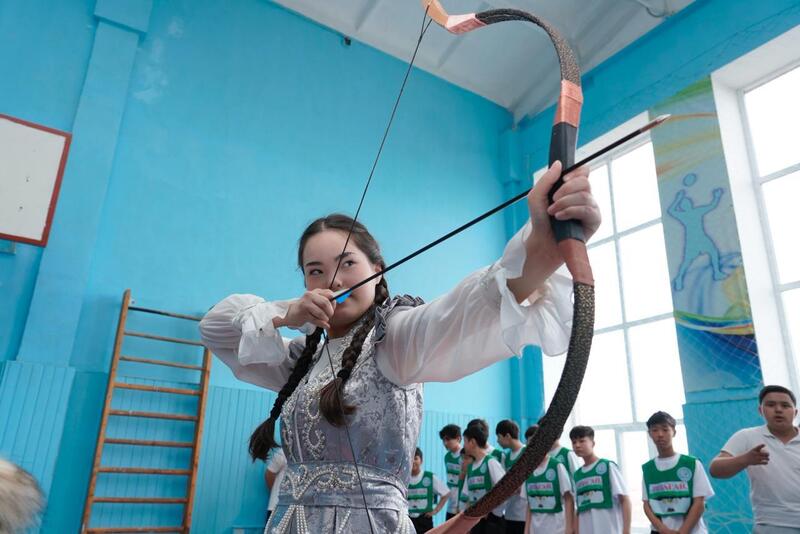 В Астане прошли национальные спортивные соревнования «Бала Толагай»