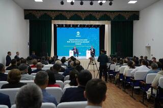 Аким Акмолинской области Марат Ахметжанов встретился с жителями Егиндыкольского района