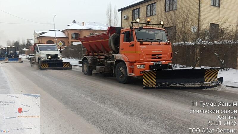 Более трех миллионов кубометров снега вывезли из Астаны с начала зимнего сезона