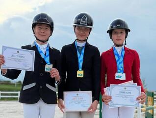 Юные столичные всадники стали победителями чемпионата Казахстана по конкуру