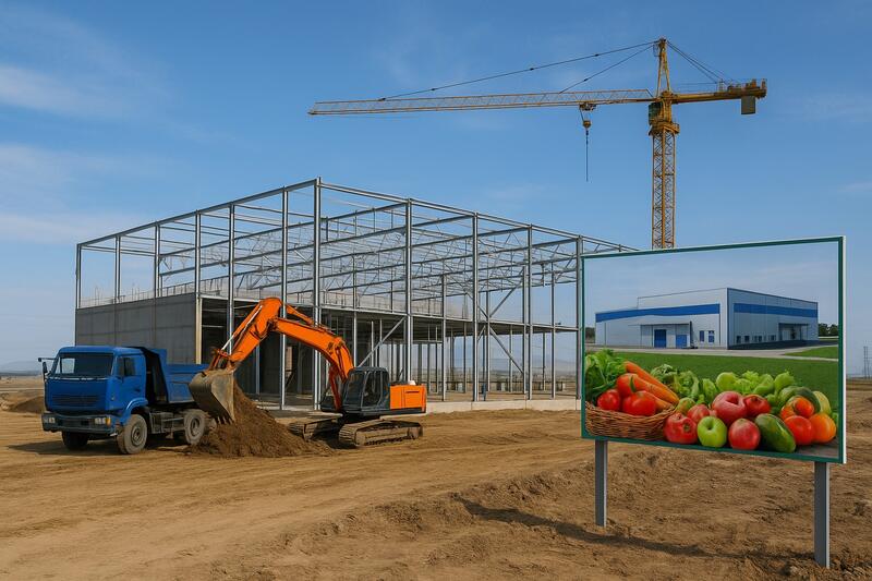 Завод по глубокой переработке 70 тыс тонн овощей и фруктов строят в Алматинской области