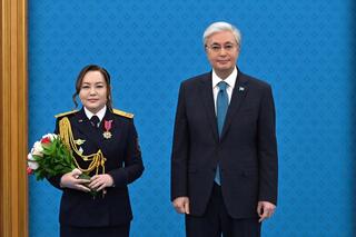 Сотрудницы МЧС Казахстана награждены государственными наградами в канун Международного женского дня