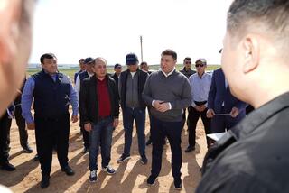 ТУРКЕСТАН: В САРЫАГАШЕ АКТИВНЫМИ ТЕМПАМИ ИДЕТ СТРОИТЕЛЬСТВО ИНДУСТРИАЛЬНОГО ПАРКА