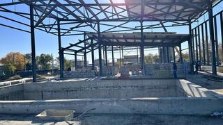 В Улытауском районе строится здание бассейна