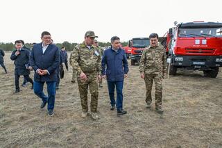 Олжас Бектенов проверил готовность системы раннего обнаружения лесных пожаров и оснащенность «Семей орманы»