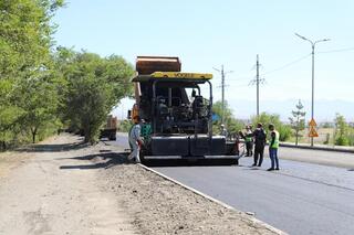 В Талдыкоргане начали проводить средний ремонт улицы Жансугурова
