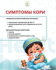 Корь начинается с симптомов, которые легко спутать с обычной простудой -температурой, насморком, кашлем, слабостью