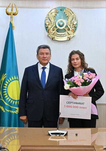 На родине чествовали обладательницу кубка Мира Наталью Богданову