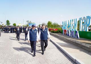 В ТУРКЕСТАНЕ ОТКРЫЛАСЬ АЛЛЕЯ «ТАЗА ҚАЗАҚСТАН»