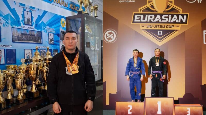 Сотрудник ДП Павлодарской области завоевал золотую и серебряную медали на кубке Азии