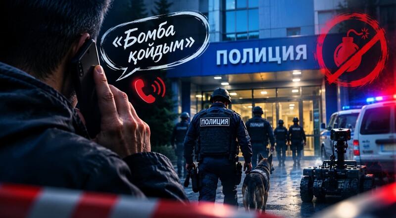 «Бомба қойдым»: один звонок поднял на ноги спецслужбы Алматы