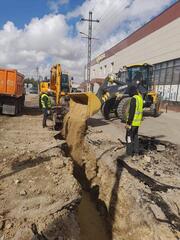 В Жезказгане ведутся работы по реконструкции внутригородских водопроводных сетей