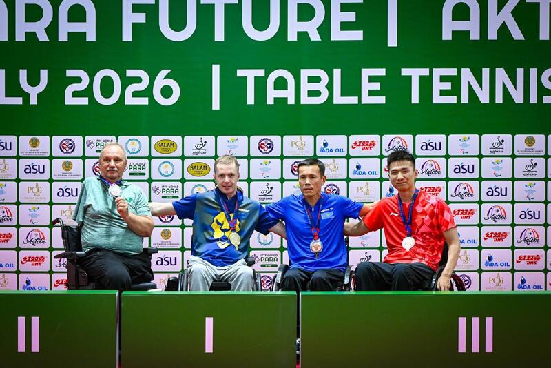 11 наших соотечественников стали призёрами турнира ITTF World Para Future Aktobe 2026