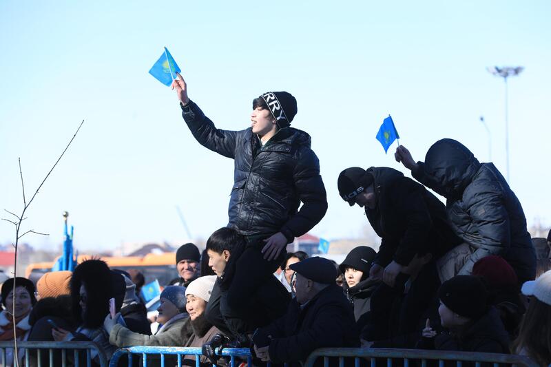 В Актобе в поддержку референдума состоялся молодежный фестиваль