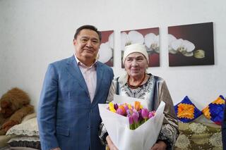 Поздравления с 8 Марта получили ветераны г. Кокшетау