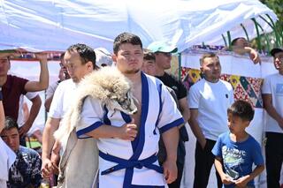 ТУРКЕСТАН: В СОЗАКЕ ПРОШЕЛ ЧЕМПИОНАТ СТРАНЫ ПО ҚАЗАҚ КҮРЕСІ