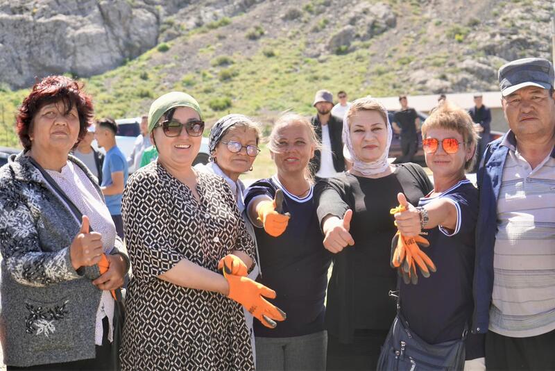 ТУРКЕСТАН: В КЕНТАУ ПРОШЛИ СОРЕВНОВАНИЯ ПО СБОРУ МУСОРА