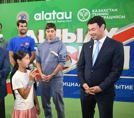 Дархан Сатыбалды принял участие в открытии современного теннисного центра «Алатау» в Алматы