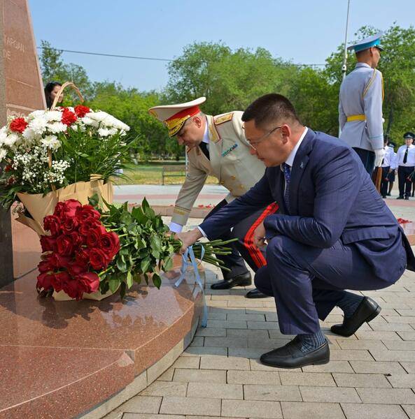 Память полицейских, погибших при исполнении служебного долга, почтили в Павлодарской области