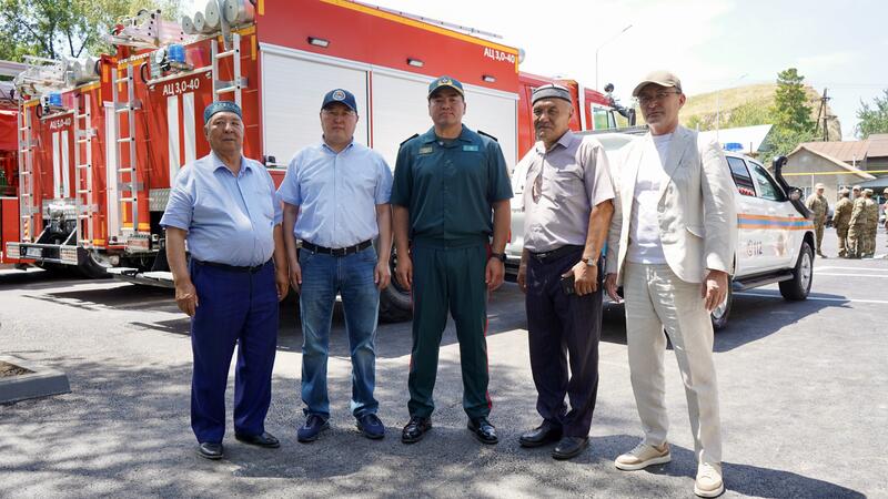 Глава МЧС открыл новую пожарную часть в городе Талгар