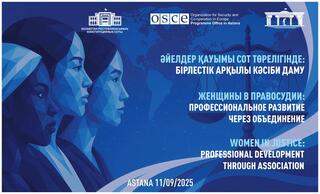 Центрально-азиатский диалог женщин в сфере правосудия прошел в Астане