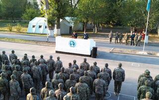 В учебном центре «Бітімгер» проверили готовность миротворцев к международной миссии