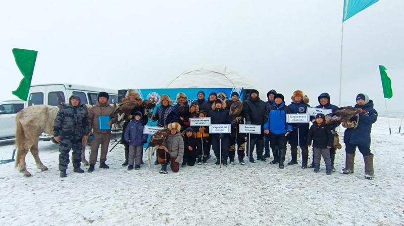 В Карагандинской области определили сильнейших охотников с ловчими птицами