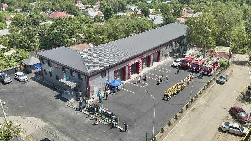 Глава МЧС открыл новую пожарную часть в городе Талгар
