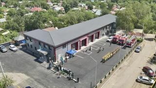 Глава МЧС открыл новую пожарную часть в городе Талгар