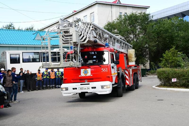 В Актобе в многоэтажном жилом доме прошли пожарно-тактические учения